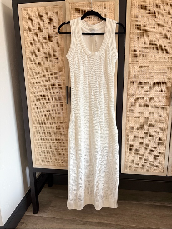 Design History Dresses & Skirts - Design History Ivory Knit Chevron Maxi Dress